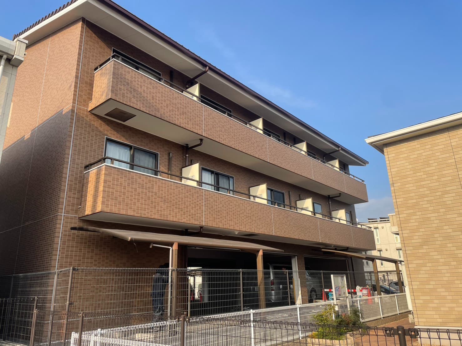 【施工中】倉敷市笹沖 某マンション外壁塗装工事の画像